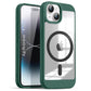 US LITE Shockproof Mag-Safe Transparent Clear Hard Back Cover Case with Soft Edge | Camera Protection & Wireless Charging Support for iPhone Series