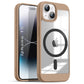 US LITE Shockproof Mag-Safe Transparent Clear Hard Back Cover Case with Soft Edge | Camera Protection & Wireless Charging Support for iPhone Series