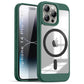 US LITE Shockproof Mag-Safe Transparent Clear Hard Back Cover Case with Soft Edge | Camera Protection & Wireless Charging Support for iPhone Series