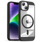 US LITE Shockproof Mag-Safe Transparent Clear Hard Back Cover Case with Soft Edge | Camera Protection & Wireless Charging Support for iPhone Series