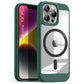 US LITE Shockproof Mag-Safe Transparent Clear Hard Back Cover Case with Soft Edge | Camera Protection & Wireless Charging Support for iPhone Series
