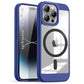 US LITE Shockproof Mag-Safe Transparent Clear Hard Back Cover Case with Soft Edge | Camera Protection & Wireless Charging Support for iPhone Series