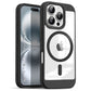 US LITE Shockproof Mag-Safe Transparent Clear Hard Back Cover Case with Soft Edge | Camera Protection & Wireless Charging Support for iPhone Series