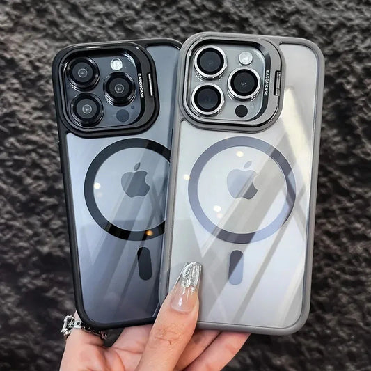 LuxuryKase LK174 Magnetic Mag-Safe Stand Lens Protector Case Cover For iPhone