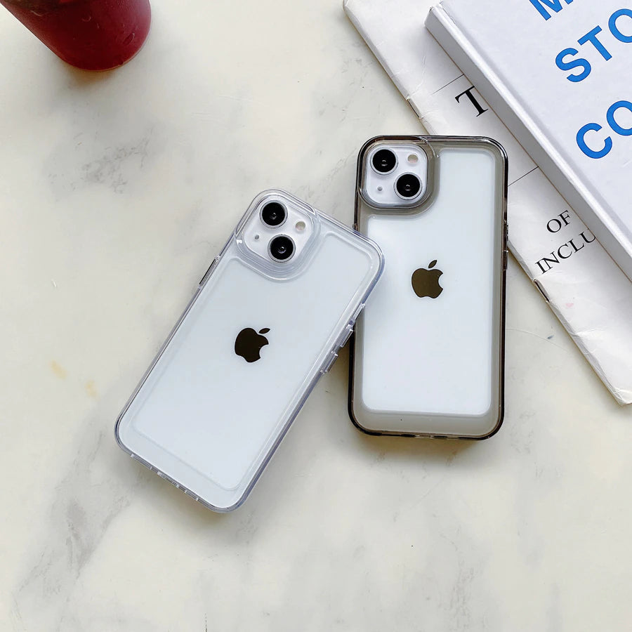 LuxuryKase Acrylic Clear Hard Shockproof Armour Case For Iphone