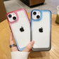 LuxuryKase Acrylic Shockproof Gradient Rainbow Color Bumper Case for Iphone