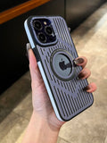 LuxuryKase LK094 Cooling Hollow Ultra Thin Metal Heat Dissipation Magnetic Mag-Safe Shockproof Case Cover For iPhone