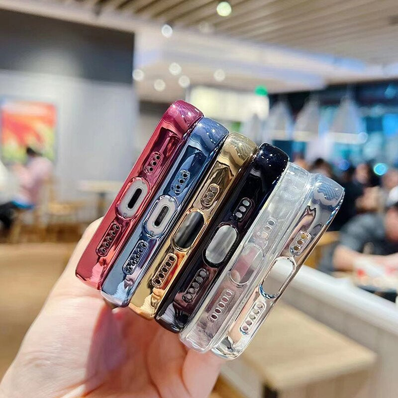 LuxuryKase Transparent Magnetic Soft Cover, Compatible With Mag-safe, Magnetic Wireless Charging, and Attachments For Iphone