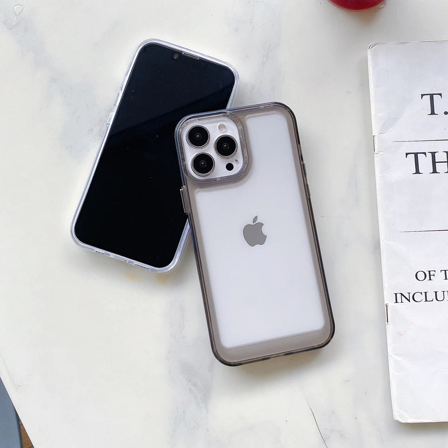 LuxuryKase Acrylic Clear Hard Shockproof Armour Case For Iphone