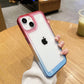 LuxuryKase Acrylic Shockproof Gradient Rainbow Color Bumper Case for Iphone
