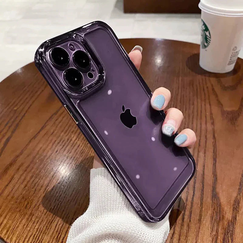 LuxuryKase Plating Transparent Shockproof Case For Iphone