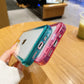 LuxuryKase Acrylic Shockproof Gradient Rainbow Color Bumper Case for Iphone