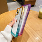 LuxuryKase Acrylic Shockproof Gradient Rainbow Color Bumper Case for Iphone