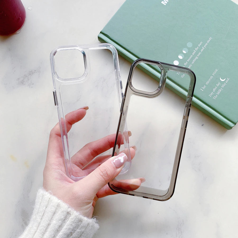 LuxuryKase Acrylic Clear Hard Shockproof Armour Case For Iphone