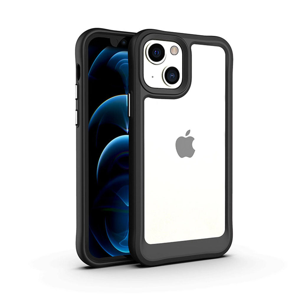 LuxuryKase Acrylic Transparent Shock Proof Armor Case For Iphone