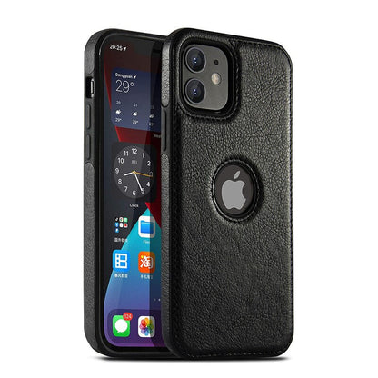 Luxurykase Business Style PU Leather Shockproof Case For Iphone