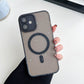 LuxuryKase LK098 Anti-Splash Ink Dot Painting Mag-Safe Magnetic Wireless Charging Case With Metal Camera Lens Protector for iPhone