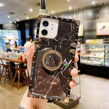 Us Lite Marble Texture Square Case For Iphone