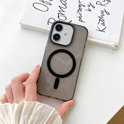 LuxuryKase LK085 Beehive Texture Magnetic Mag-Safe Wireless Charging Case Cover For iPhone