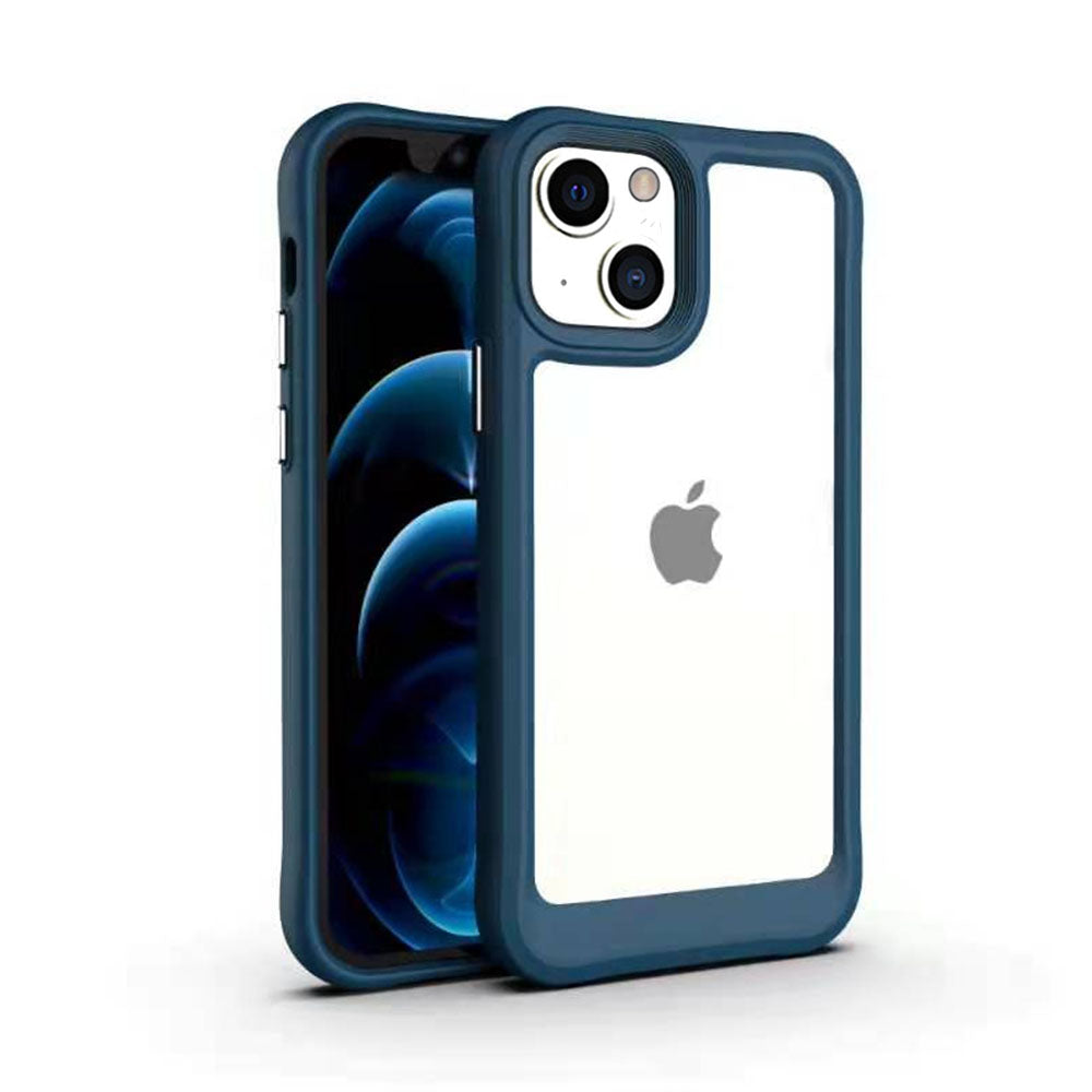 LuxuryKase Acrylic Transparent Shock Proof Armor Case For Iphone