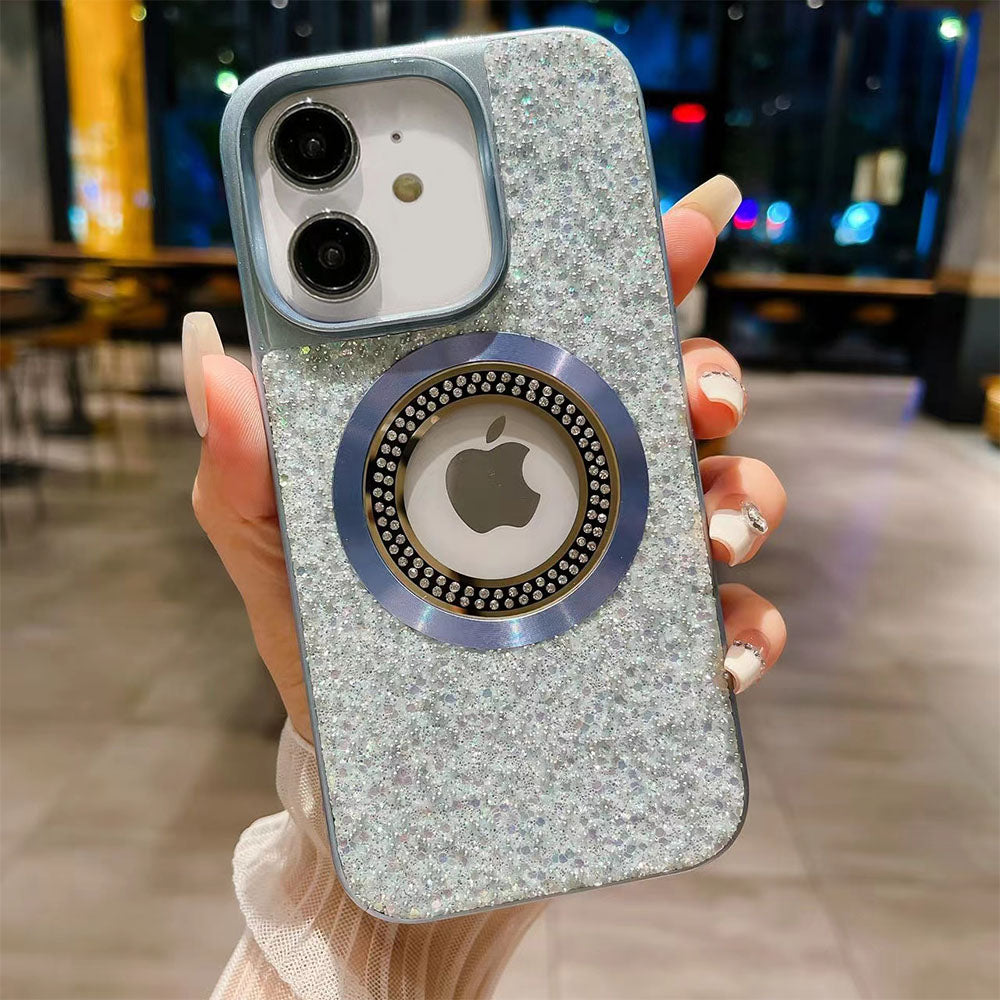 LuxuryKase LK083 Sparkling Powder Mag-Safe Wireless Charging Case for iPhone