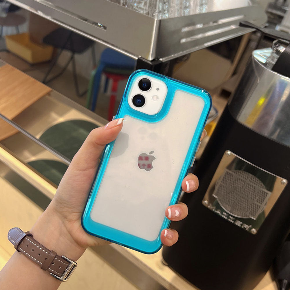 LuxuryKase Acrylic Clear Hard ShockProof Armour Case For Iphone