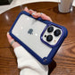 Luxurykase Clear Acrylic Metal Button Hard Case For Iphone