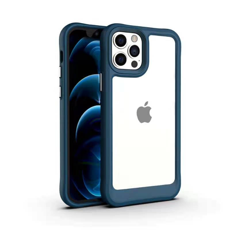 LuxuryKase Acrylic Transparent Shock Proof Armor Case For Iphone