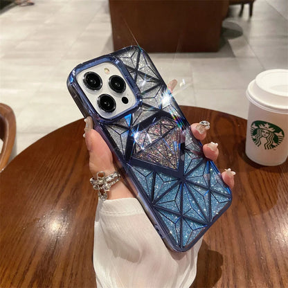 LuxuryKase LK069 Flash Diamond Plating Frame Case Cover for iPhone