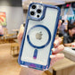 LuxuryKase Transparent Magnetic Soft Cover, Compatible With Mag-safe, Magnetic Wireless Charging, and Attachments For Iphone