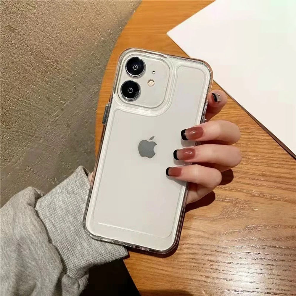 LuxuryKase LK001 Shockproof Camera Protective Transparent Hard Case For Iphone