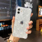 Us Lite Luxury Diamond Texture Soft Jelly Candy Silicone Case for iPhone
