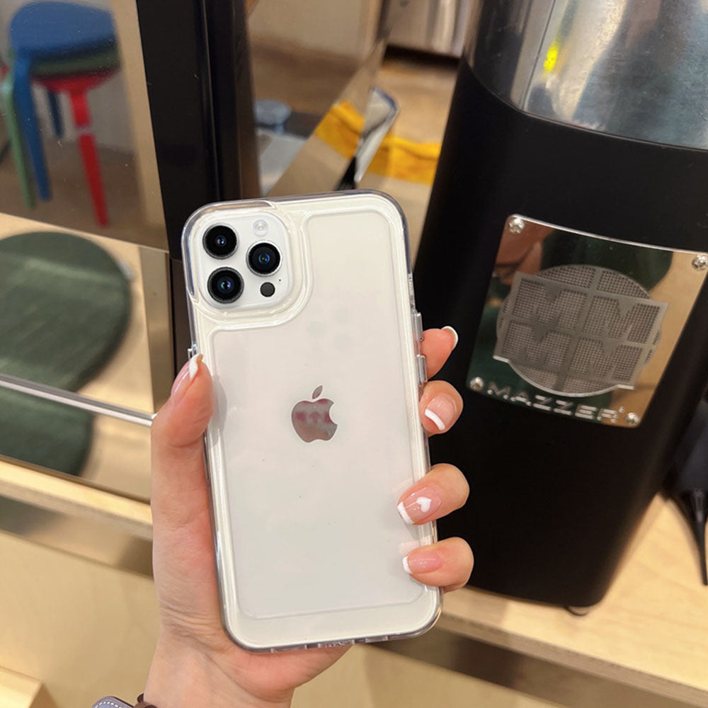 LuxuryKase Acrylic Clear Hard ShockProof Armour Case For Iphone