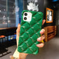 Us Lite Luxury Diamond Texture Soft Jelly Candy Silicone Case for iPhone