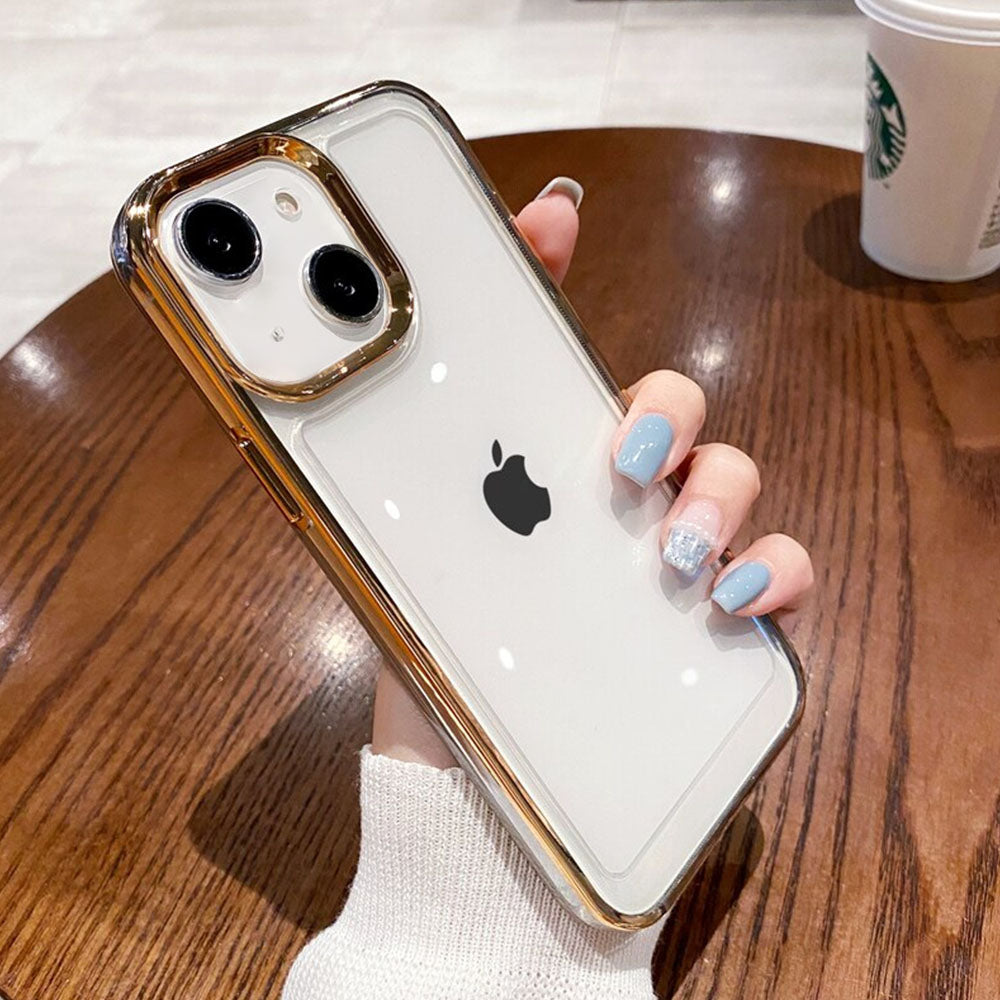 LuxuryKase Plating Transparent Shockproof Case For Iphone