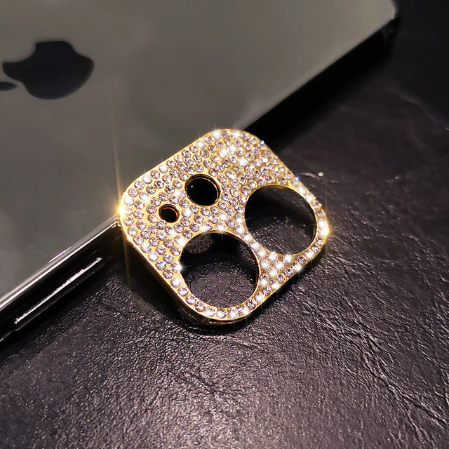 Us Lite Luxury Kase Shockproof for iPhone Shiny Rhinestone Glitter Phone Camera Lens Diamond Protector Cover for iPhone