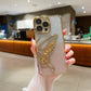 LuxuryKase LK099 Glitter Candy Electroplated Butterfly Lens Protection Case Cover For iPhone