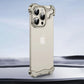 LuxuryKase LK114 Alien Titanium Alloy Corner Pads Bumper Upper And Bottom With Metal Lens Film Protection For iPhone 11 12 13 14 15 Plus Pro Max