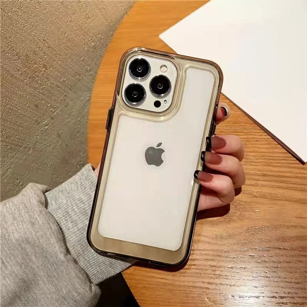 LuxuryKase LK001 Shockproof Camera Protective Transparent Hard Case For Iphone