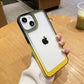LuxuryKase Acrylic Shockproof Gradient Rainbow Color Bumper Case for Iphone