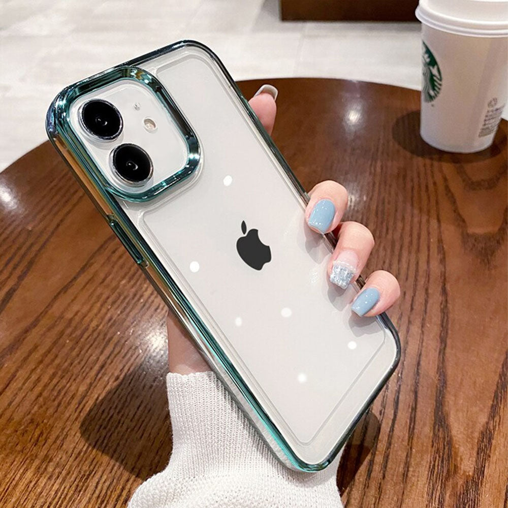 LuxuryKase Plating Transparent Shockproof Case For Iphone