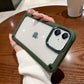 Luxurykase Clear Acrylic Metal Button Hard Case For Iphone