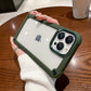 Luxurykase Clear Acrylic Metal Button Hard Case For Iphone