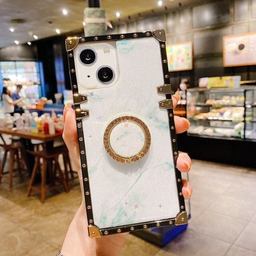 Us Lite Marble Texture Square Case For Iphone