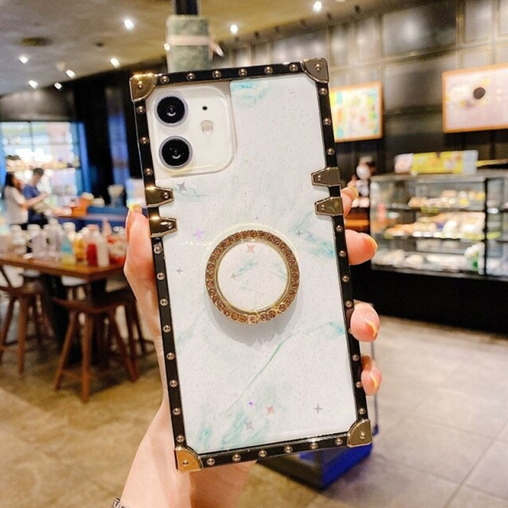 Us Lite Marble Texture Square Case For Iphone