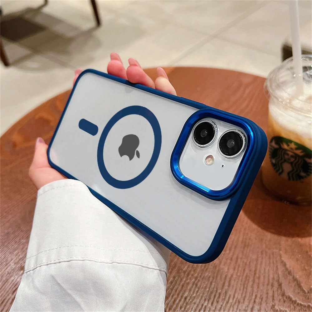 LuxuryKase LK096 Mag-Safe Magnetic Wireless Charging Lens Protector Case Cover for iPhone