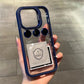 LuxuryKase LK103 Camera Lens Metal Ring Protector Stand Case With Lens Film for iPhone