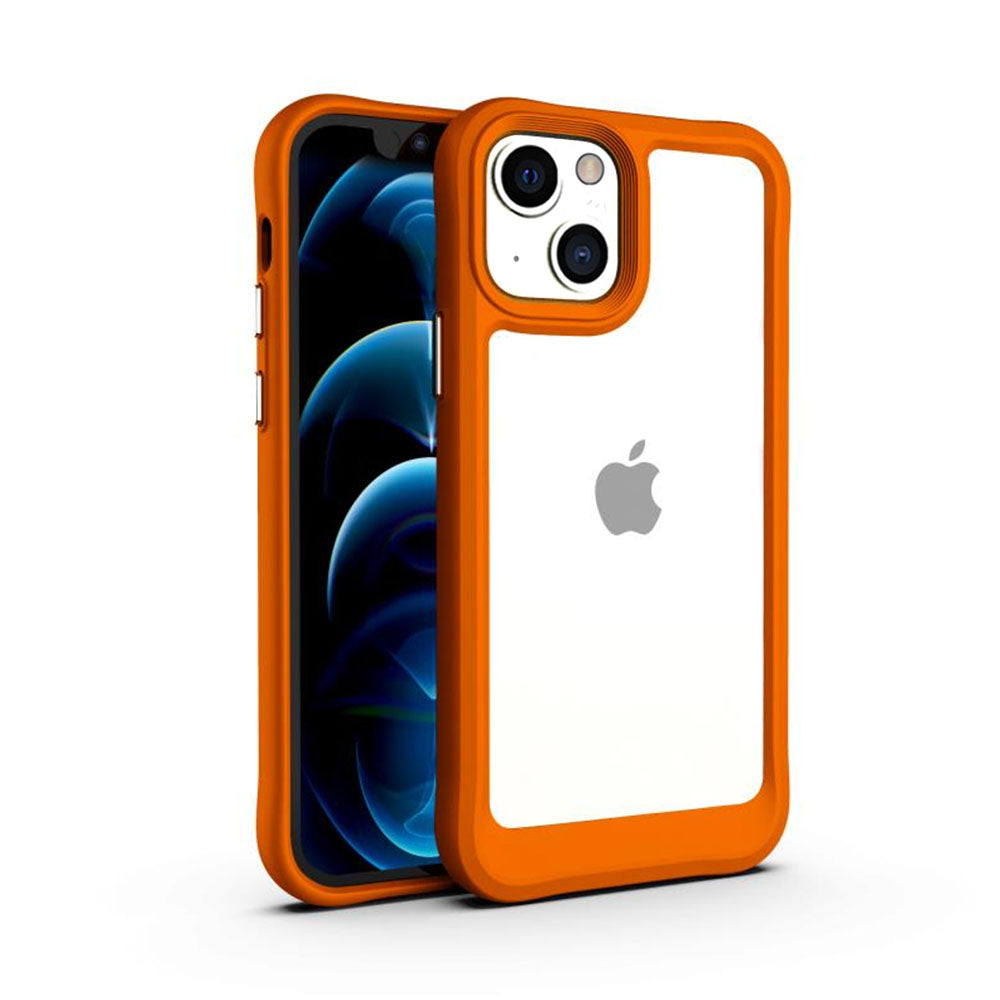 LuxuryKase Acrylic Transparent Shock Proof Armor Case For Iphone