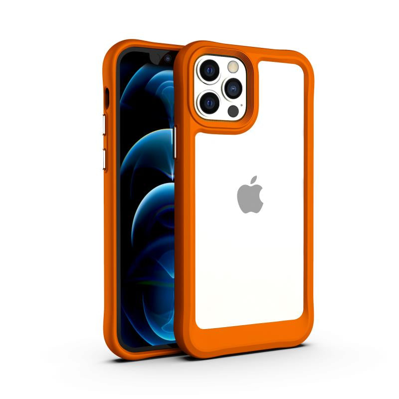 LuxuryKase Acrylic Transparent Shock Proof Armor Case For Iphone
