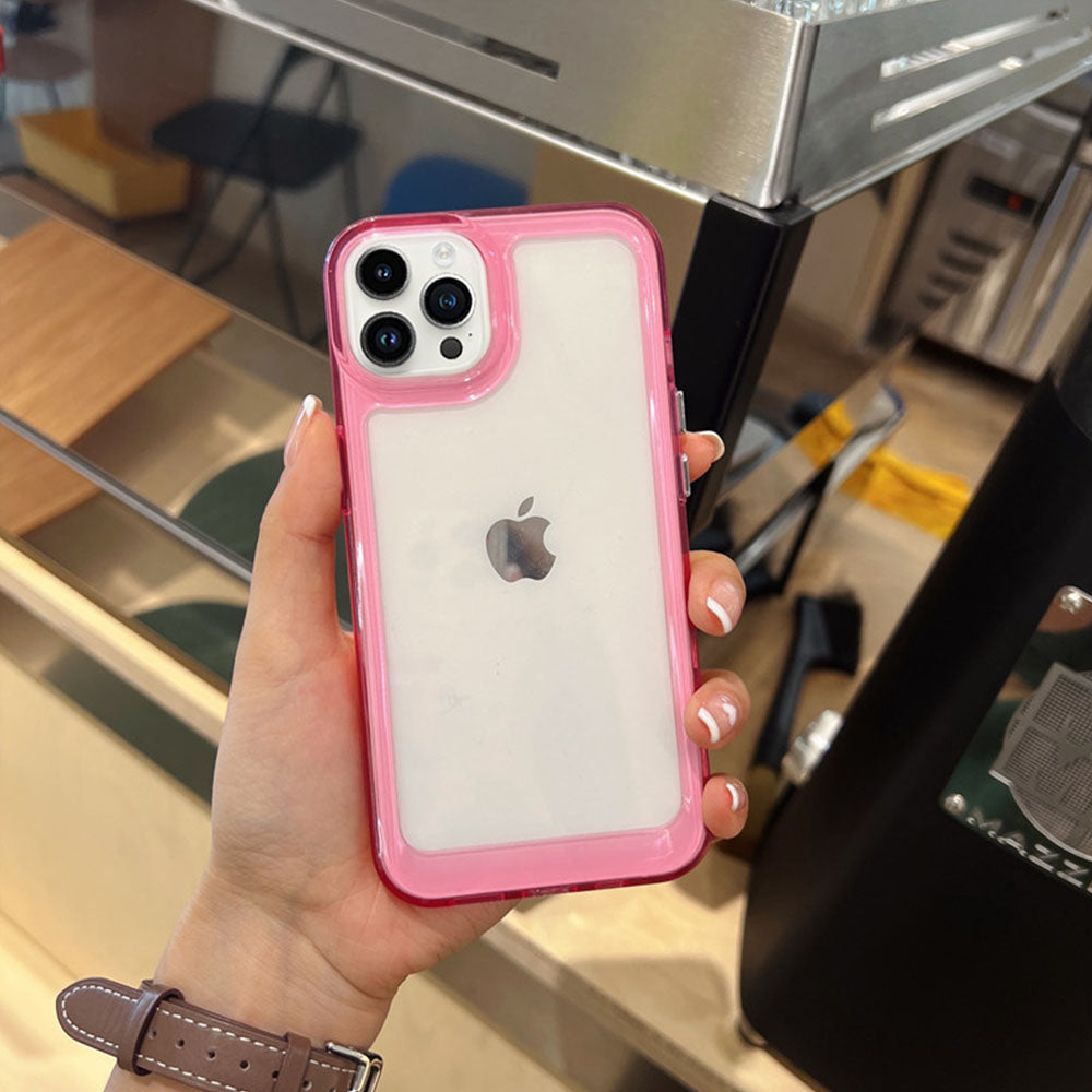 LuxuryKase Acrylic Clear Hard ShockProof Armour Case For Iphone
